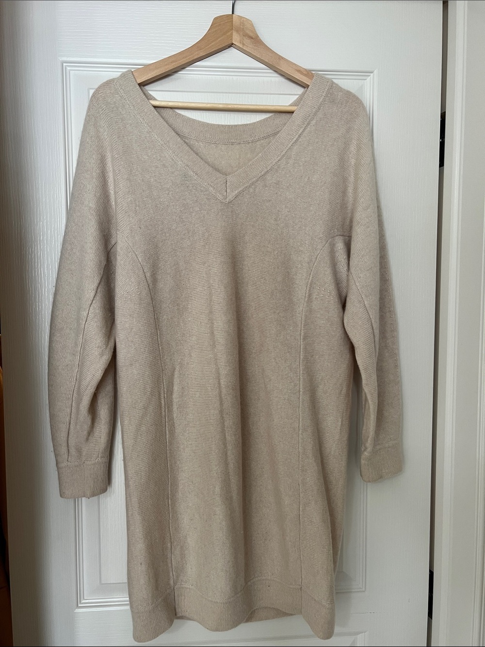 Vince Dolman Sleeve Dress Color: Heather Oatmeal - Picture 4 of 5